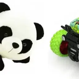 nihan enterprises Best Quality Stuffed Soft Monister Truck and Panda for Kids- 25 cm-picture-15