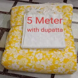 hasan textlie Unstitched Cotton Blend Suit Fabric Floral Print-picture-20