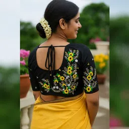 mahi handicraf U-Neck Women Blouse image 1