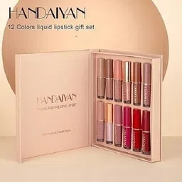 illuskin HANDAIYAN Pure Velvet, Set of 12, Watecrproof ,Lip Gloss Combo-picture-13