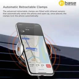 Inbase Snap Charge 15W Wireless Charger Car, Compatible with iphone and Android Charging Pad image 4