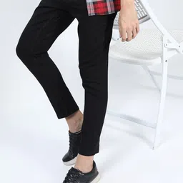 highlander Men Tapered Fit Mid Rise Black Jeans-picture-11