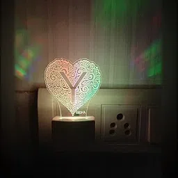 diona Y Alphabet Letter LED Night Lamp | Multi-Color Changing Decorative Night Light Night Lamp image 4