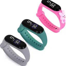 HYPERLEX 3 COMBO Stylish Digital LED Bracelet Band Wrist Watch for Kids, Boys & Men-picture-36