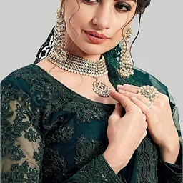 beautypiie Embroidered Semi Stitched Lehenga Choli image 3