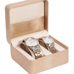 Titan Unisex Bandhan Stainless Steel Bracelet Style Analogue His & Her Watch 17672596KM01-picture-14