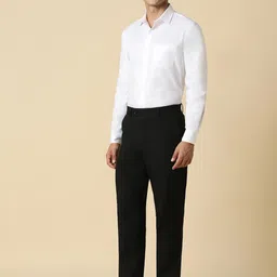 Allen Solly Slim Fit Self Design Spread Collar Cotton Opaque Formal Shirt image 4