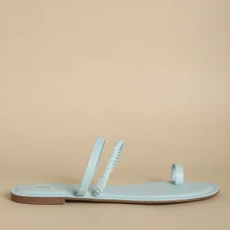 acai Braided Toe-Ring Flat Sandals image 1