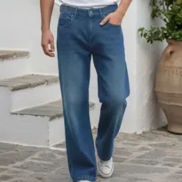 Shein Full Length Fly with Button Closure Mid Wash Jeans-picture-15