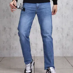 Shein Full Length Fly With Button Closure Mid Wash Jeans-picture-13