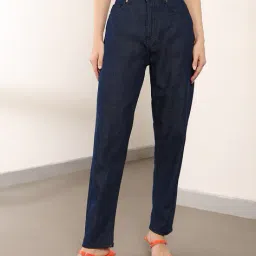 Shein Full Length High Rise Loose Fit Jeans with Pockets image 1