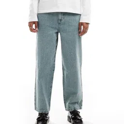asos design Heavily Washed Relaxed Jeans image 1