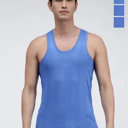 AMUL COMFY Pack Of 4 Pure Cotton Undershirt Vests AC-CVESTRN-SKY-S-4PC-picture-30