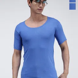 AMUL COMFY Pack Of 3 Pure Cotton Undershirt Vests- AC-CVESTRNS-SKY-XS-3PC-picture-28