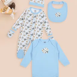 MeeMee Infants 5-Pcs Pure Cotton Baby Apparel Gift Set-picture-28