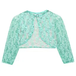 a.t.u.n. A T U N Girls Blue Party Crop Shrug image 3
