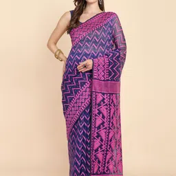 SLAGHA Woven Design Jamdani Saree image 5