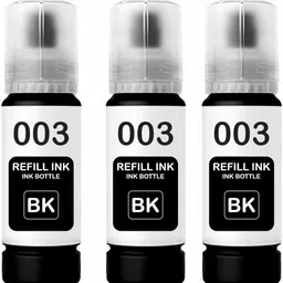 gAdi 003 Black Refill Ink for L3110,L3150,L3250,L3252,L3115,L3116 Printer 3PC Black Ink Bottle-image-30