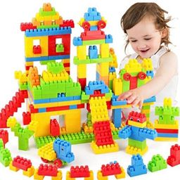 Building Blocks with Wheel and Smart Activity Train Block for Kids-image-33