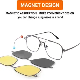 hashtag eyewear UV Protection, Night Vision, Gradient, Polarized Retro Square Sunglasses (Free Size) image 5