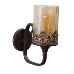 eliante by jainsons lights Beverly Metal Wall Mounted Uplight Sconce (Antique Gold) image 4