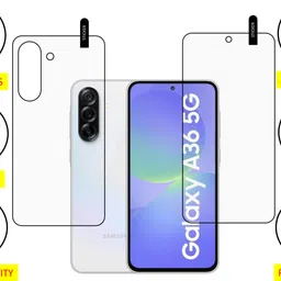 MOBKAVACH Front and Back Tempered Glass for Samsung Galaxy A36 5G image 2