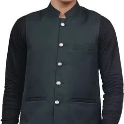 Solid Men Waistcoat-image-5
