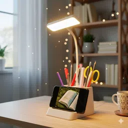 rani 3-in-1 LED Desk Lamp with Pen Holder & Mobile Stand Study Lamp image 3