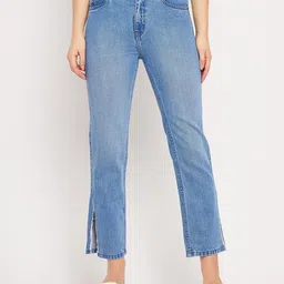 CAMLA Women Cotton Clean Look Mom Fit Cropped Jeans-image-61