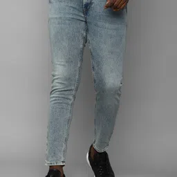 Allen Solly Sport Men Blue Slim Fit Heavy Fade Jeans-picture-33