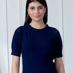 NEUDIS Round Neck Puff Sleeves Top-picture-34