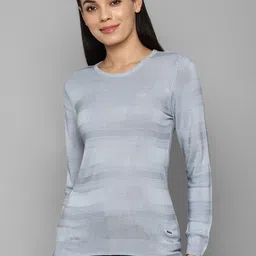Allen Solly Woman Blue Self Design Top-image-21