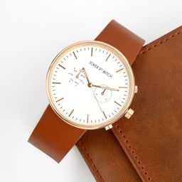 JOKER & WITCH Men Patterned Dial & Leather Textured Straps Analogue Watch AMWW460_M-picture-24