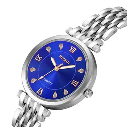 WATCHSTAR Women Patterned Dial & Stainless Steel Straps Analogue Watch Ladies KP Blue image 4