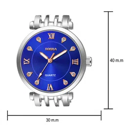 WATCHSTAR Women Patterned Dial & Stainless Steel Straps Analogue Watch Ladies KP Blue image 3