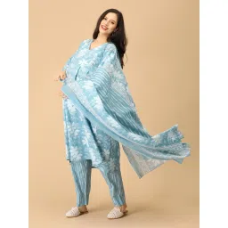 The Mom Store Faded Fine Maternity & Nursing Kurta & Pant With Dupatta image 3