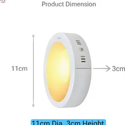 mnlight 9 watt Warm white colour pack of 1 Ceiling Light Ceiling Lamp image 4