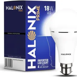 halonix 18W Rechargeable Emergency Inverter Bulb Pack of 1- 4 hrs Bulb Emergency Light image 1
