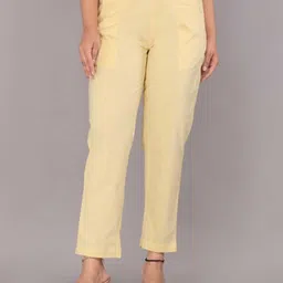 trendkurti Women Regular FIT YELLOW Pure Cotton pant palazo Women Pyjama-picture-20