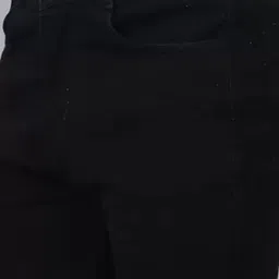 prabhu trend Men Loose Fit Mid Rise Black Jeans image 4