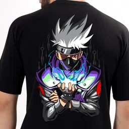 wayup Men Graphic Print Round Neck Cotton Blend Black T-Shirt image 3