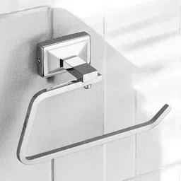 amar enterprise Venus Napkin Ring/ Bathroom Towel Holder/ Towel Ring/Napkin Holder Silver Chrome Towel Holder-picture-13