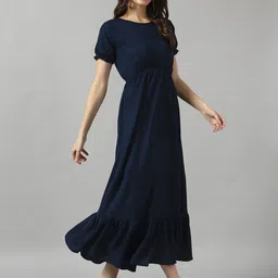 raiyani fashion Solid Crepe Stitched Anarkali Gown-picture-16