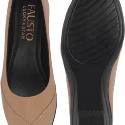 fausto Wedge Heel Slip-On Ballerina Shoes|Elegant Work Flats|Formal Shoes Slip On For Women-picture-31