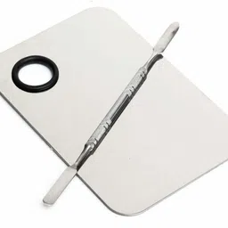 lusty soul COMBO OF WHITE FOUNDATION BRUSH WITH OVAL BRUSH AND MIXXING PALETTE image 2