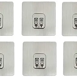 gabani fashion Magic Adhesive Sticker for Bathroom Self Corner Shelves Pack of 6 Pcs (Only Stickers) Hook 2-picture-12