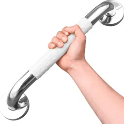 plantex 304 Grade Stainless Steel and ABS Plastic Grab Bar for Bathroom/Support Handle Shower Grab Bar-picture-18