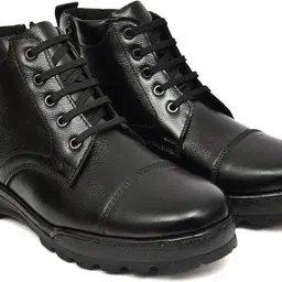 Svpanther Men's Leather Oxford Side Zip Boots For Men Boots For Men-picture-22