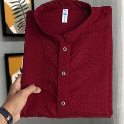 lazzly Men Embellished, Embroidered Viscose Rayon Straight Kurta-picture-10