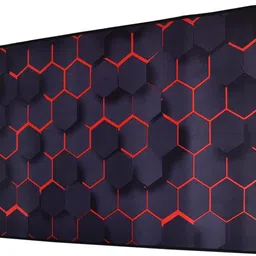 SEAGULL Large Extended XXL Gaming Mouse Pad with Non-Slip Rubber Base, Stitched Embroidery Edge Mouse Mat for Laptop, Computer and Desk (60 X 30 X 0.2 Cm, Hexagon Print Purple) Mousepad-picture-22